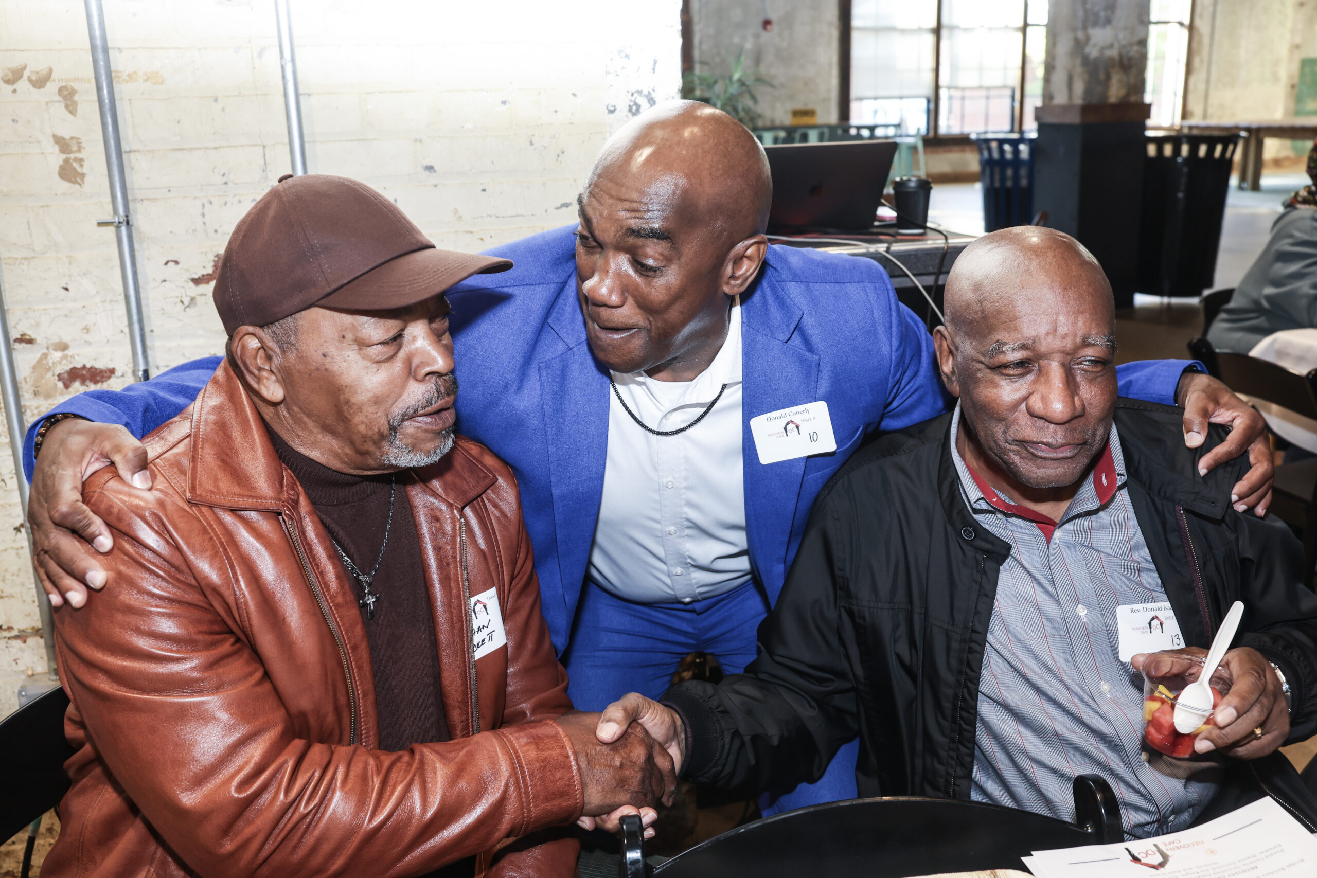 Recovery Cafe DC members connecting at an event