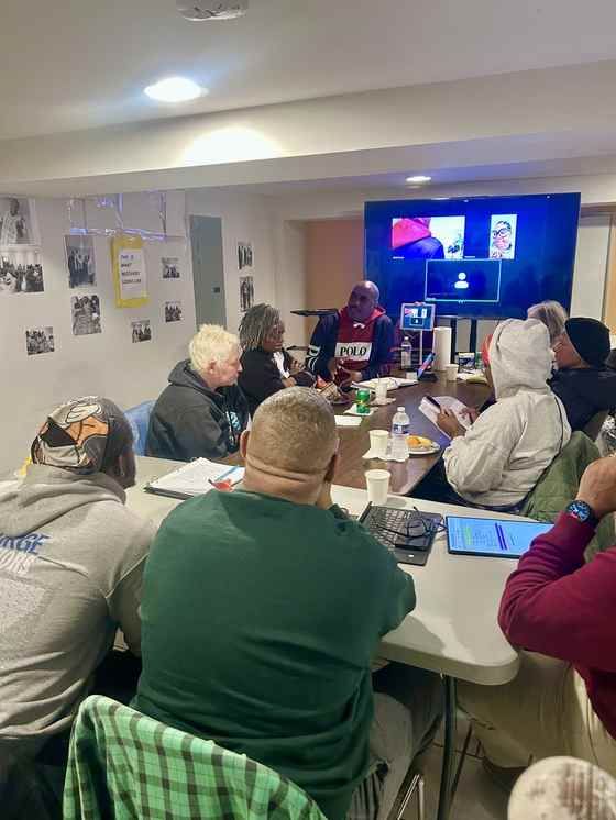 Recovery Café DC members in a Recovery Circle support group