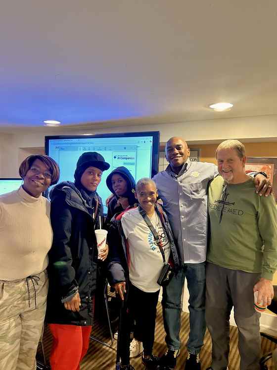 Recovery Café DC staff and members working together in the community